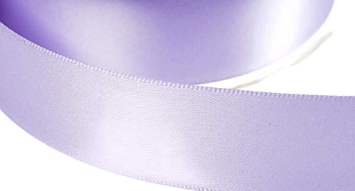 Jajasio Satinband (Doppesatinband), 30 Yard-Rolle, 6mm breit, Flieder #07, Geschenkband, Schleifenband von Jajasio