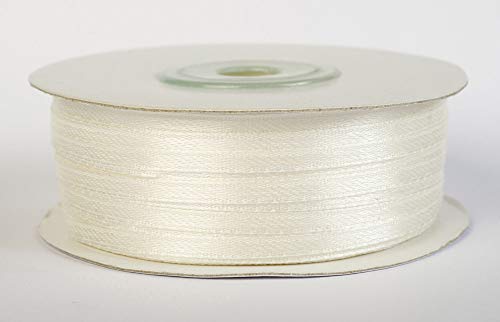 Jajasio Satinband 100 Yard-Rolle, 3mm breit, Auswahl aus 50 Farben/Farbe: 02 - creme, Geschenkband, Schleifenband Jajasio Satinband 100 Yard-Rolle, 3mm breit, Auswahl aus 50 Farben/Farbe: 02 - creme, Geschenkband, Schleifenband von Jajasio