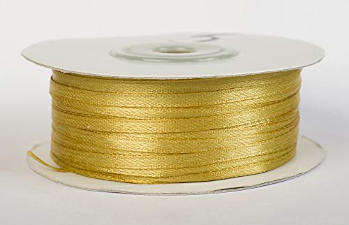 Jajasio Satinband 100 Yard-Rolle, 3mm breit, Auswahl aus 50 Farben/Farbe: 05 - gelbgold, Geschenkband, Schleifenband Jajasio Satinband 100 Yard-Rolle, 3mm breit, Auswahl aus 50 Farben/Farbe: 05 - gelbgold, Geschenkband, Schleifenband von Jajasio