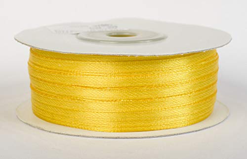 Jajasio Satinband 100 Yard-Rolle, 3mm breit, Auswahl aus 50 Farben/Farbe: 06 - gelb, Geschenkband, Schleifenband Jajasio Satinband 100 Yard-Rolle, 3mm breit, Auswahl aus 50 Farben/Farbe: 06 - gelb, Geschenkband, Schleifenband von Jajasio