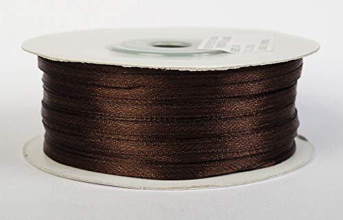 Jajasio Satinband 100 Yard-Rolle, 3mm breit, Auswahl aus 50 Farben/Farbe: 11 - dunkelbraun, Geschenkband, Schleifenband Jajasio Satinband 100 Yard-Rolle, 3mm breit, Auswahl aus 50 Farben/Farbe: 11 - dunkelbraun, Geschenkband, Schleifenband von Jajasio