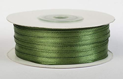 Jajasio Satinband 100 Yard-Rolle, 3mm breit, Auswahl aus 50 Farben/Farbe: 16 - Oliv, Geschenkband, Schleifenband Jajasio Satinband 100 Yard-Rolle, 3mm breit, Auswahl aus 50 Farben/Farbe: 16 - Oliv, Geschenkband, Schleifenband von Jajasio