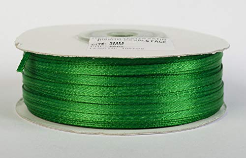 Jajasio Satinband 100 Yard-Rolle, 3mm breit, Auswahl aus 50 Farben/Farbe: 19 - grassgrün, Geschenkband, Schleifenband Jajasio Satinband 100 Yard-Rolle, 3mm breit, Auswahl aus 50 Farben/Farbe: 19 - grassgrün, Geschenkband, Schleifenband von Jajasio