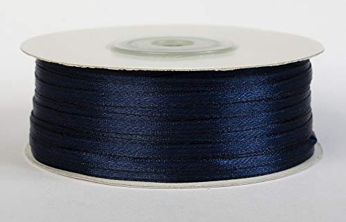 Jajasio Satinband 100 Yard-Rolle, 3mm breit, Auswahl aus 50 Farben/Farbe: 30 - Nachtblau, Geschenkband, Schleifenband Jajasio Satinband 100 Yard-Rolle, 3mm breit, Auswahl aus 50 Farben/Farbe: 30 - Nachtblau, Geschenkband, Schleifenband von Jajasio