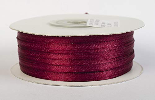 Jajasio Satinband 100 Yard-Rolle, 3mm breit, Auswahl aus 50 Farben/Farbe: 40 - dunkelrot, Geschenkband, Schleifenband Jajasio Satinband 100 Yard-Rolle, 3mm breit, Auswahl aus 50 Farben/Farbe: 40 - dunkelrot, Geschenkband, Schleifenband von Jajasio