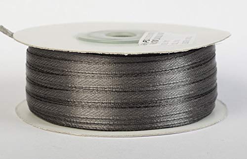 Jajasio Satinband 100 Yard-Rolle, 3mm breit, Auswahl aus 50 Farben/Farbe: 49 - grau, Geschenkband, Schleifenband Jajasio Satinband 100 Yard-Rolle, 3mm breit, Auswahl aus 50 Farben/Farbe: 49 - grau, Geschenkband, Schleifenband von Jajasio