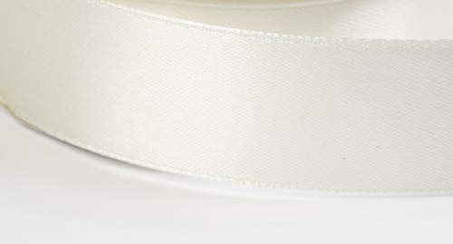 Jajasio Satinband 30 Yard-Rolle, 18mm breit, Auswahl aus 50 Farben/Farbe: 02 - Creme, Geschenkband, Schleifenband Jajasio Satinband 30 Yard-Rolle, 18mm breit, Auswahl aus 50 Farben/Farbe: 02 - Creme, Geschenkband, Schleifenband von Jajasio