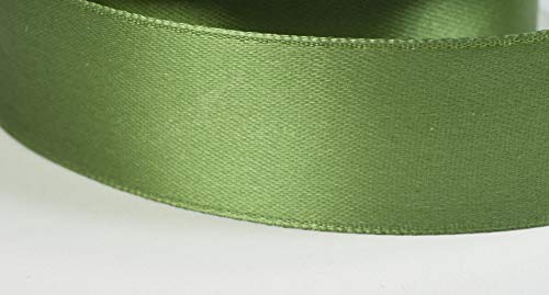 Jajasio Satinband 30 Yard-Rolle, 18mm breit, Auswahl aus 50 Farben/Farbe: 16 - Oliv, Geschenkband, Schleifenband von Jajasio