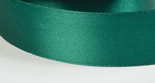 Jajasio Satinband 30 Yard-Rolle, 18mm breit, Auswahl aus 50 Farben/Farbe: 20 - smaragdgrün, Geschenkband, Schleifenband von Jajasio