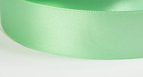 Jajasio Satinband 30 Yard-Rolle, 25mm breit, Auswahl aus 50 Farben/Farbe: 14 - aquamarin, Geschenkband, Schleifenband von Jajasio
