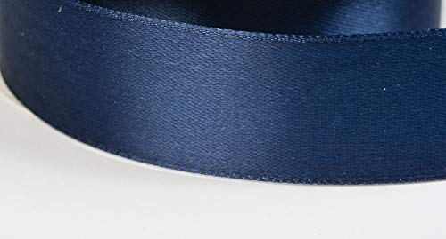 Jajasio Satinband 30 Yard-Rolle, 50mm breit, Auswahl aus 50 Farben/Farbe: 30 - Nachtblau, Geschenkband, Schleifenband von Jajasio