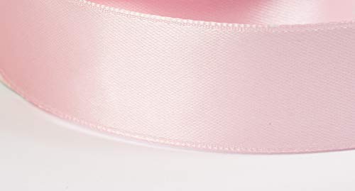 Jajasio Satinband 30 Yard-Rolle, 6mm breit, Auswahl aus 50 Farben/Farbe: 31 - rosa, Geschenkband, Schleifenband von Jajasio