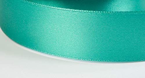 Jajasio Satinband 30 Yard-Rolle, 9mm breit, Auswahl aus 50 Farben/Farbe: 22 - türkisgrün, Geschenkband, Schleifenband Jajasio Satinband 30 Yard-Rolle, 9mm breit, Auswahl aus 50 Farben/Farbe: 22 - türkisgrün, Geschenkband, Schleifenband von Jajasio