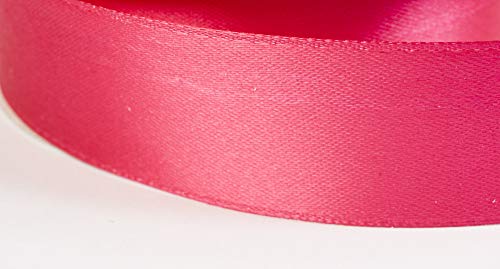 Jajasio Satinband 30 Yard-Rolle, 9mm breit, Auswahl aus 50 Farben/Farbe: 35 - Himbeere, Geschenkband, Schleifenband von Jajasio