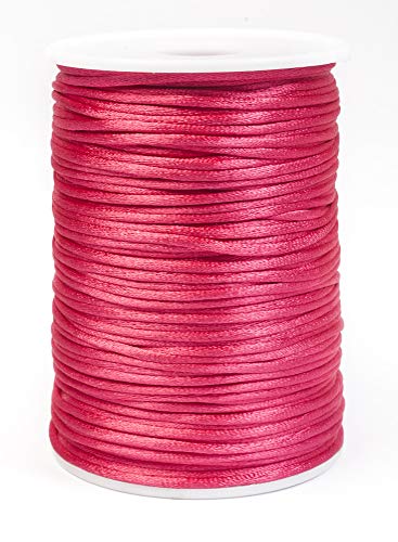 Jajasio Satinkordel 2mm, 10 Meter lang Schmuckschnur Himbeere, Schmuckkordel, Flechtkordel Satinschnur Jajasio Satinkordel 2mm, 10 Meter lang Schmuckschnur Himbeere, Schmuckkordel, Flechtkordel Satinschnur von Jajasio
