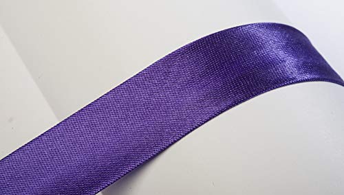 Jajasio Schrägband, 10m, Atlas (Satin), 19mm, gefalzt 32 ? violett, Textilband, Einfassband in 40 Farben von Jajasio