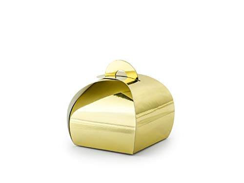 Geschenkschachtel rundlich 10 Stück (gold) von Jakopabra