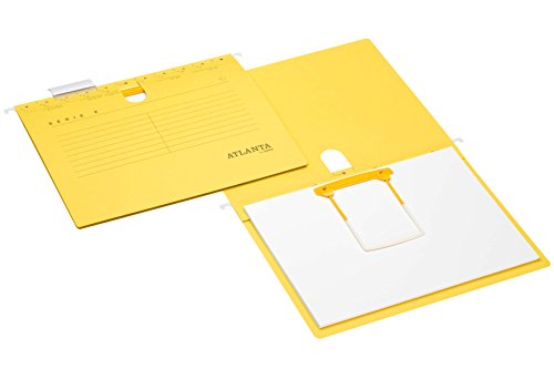 Atlanta Serie-E Hängeschnellhefter mit Jalema Clip, Jalema 2655834400, Hängemappe für Akten, Hängetasche, Karton mit 25 Stück, gelb Atlanta Serie-E Hängeschnellhefter mit Jalema Clip, Jalema 2655834400, Hängemappe für Akten, Hängetasche, Karton mit 25 Stück, gelb von Djois
