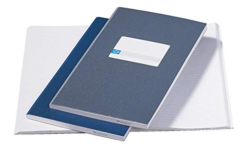 Jalema 2101224600 Notizbuch, geleimt 210 x 165 mm, 160 Seiten blau, 5er Packung von Jalema
