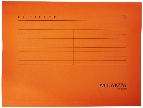 Jalema 2652742300 Hängemappen Euroflex, Hängeregister DIN A4, seitlich offen, Sichtreiter, FSC®-zertifiziert, 25er Packung, orange von Djois
