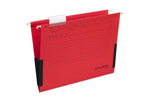 Jalema 2655624200 Atlanta Serie E Hängetasche mit Leinenfröschen A4, 25er Packung, rot von Djois