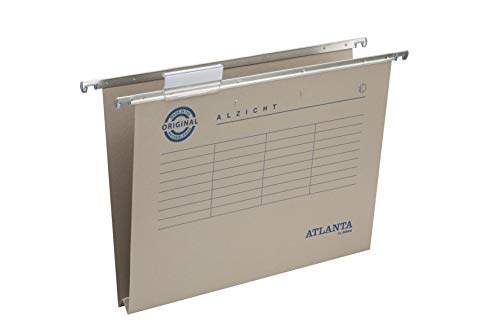 Jalema 2662214000 Alzicht Hängemappe A4, 30 mm Boden, 65 mm Sichtreuter, Grau, 25er Packung von Djois