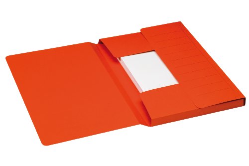 Jalema 3183815 Secolor Mammut-Aktenmappe, Karton, C2C für lose Blattablage, 3 große Einschlagklappen 270 gramm, maximal 35 x 24 cm, 10er Packung, rot Jalema 3183815 Secolor Mammut-Aktenmappe, Karton, C2C für lose Blattablage, 3 große Einschlagklappen 270 gramm, maximal 35 x 24 cm, 10er Packung, rot von Djois