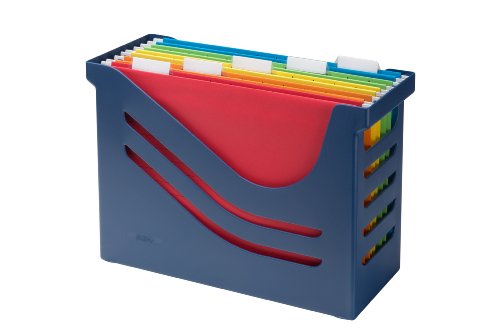 Re-Solution Office Box, Jalema 2658026992, Hängeregister inklusiv 5 Hängemappen A4, farbig sortiert, blau von Jalema
