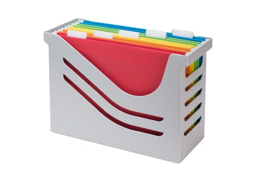 Jalema Re-Solution Office Box, Jalema 2658026997, Hängeregister inklusiv 5 Hängemappen A4, farbig sortiert, grau von Jalema
