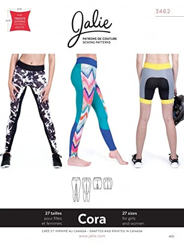 Jalie Damen- und Mädchen-Schnittmuster 3462 Cora Strumpfhosen und Shorts Jalie Damen- und Mädchen-Schnittmuster 3462 Cora Strumpfhosen und Shorts von Jalie
