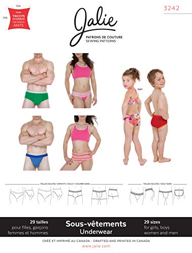 Jalie Family Easy Schnittmuster 3242 Unterwäsche und Dessous Jalie Family Easy Schnittmuster 3242 Unterwäsche und Dessous von Jalie