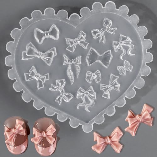 3D Gel Nail Art Mold Bow Nail Charms Silicone Molds Schleife Silikonformen Gießformen Silikon Nagelformen Nageldesign Silikonform Schleifen Charms Nägel Zubehör Bogen Epoxidharz Formen Nail Tools 3D Gel Nail Art Mold Bow Nail Charms Silicone Molds Schleife Silikonformen Gießformen Silikon Nagelformen Nageldesign Silikonform Schleifen Charms Nägel Zubehör Bogen Epoxidharz Formen Nail Tools von Jaliya