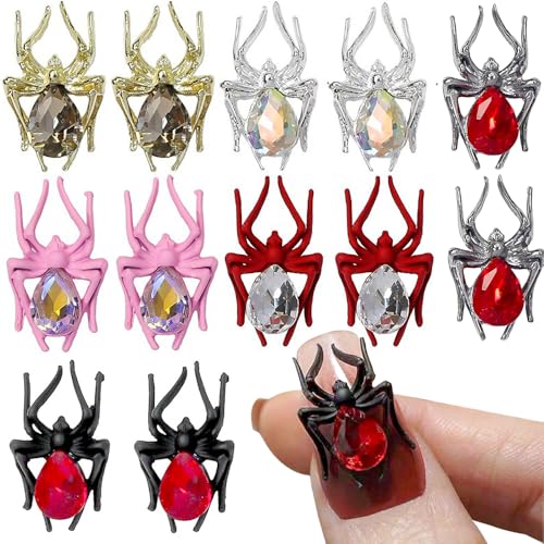 3D Halloween Nail Charms Y2k Accessoires Cartoon Spider Nail Art Charms Spinne Nagel Charms Nägel Set Halloween Deko Strasssteine Nageldesign Zubehör Gothic Spinnen Nagelsteine Nailart Rhinestones 3D Halloween Nail Charms Y2k Accessoires Cartoon Spider Nail Art Charms Spinne Nagel Charms Nägel Set Halloween Deko Strasssteine Nageldesign Zubehör Gothic Spinnen Nagelsteine Nailart Rhinestones von Jaliya