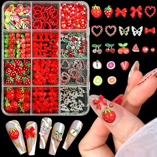 3D Rot Erdbeere Kirsche Schleife Nagel Charms Herz Schmetterling Nail Charms Nägel Zubehör Nail Art Rhinestones Nailart Strasssteine Glitzersteine Nageldesign Bow Strawberry Cherry Charm Nagelschmuck 3D Rot Erdbeere Kirsche Schleife Nagel Charms Herz Schmetterling Nail Charms Nägel Zubehör Nail Art Rhinestones Nailart Strasssteine Glitzersteine Nageldesign Bow Strawberry Cherry Charm Nagelschmuck von Jaliya