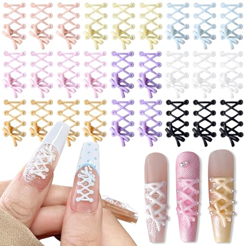60pcs Französisch Ballett Schnürsenkel Bogen Nagel Charms Bunte Schnürsenkel Harz Nail Charms für Nageldesign Strasssteine Schuhspitze Bogen Nagelanhänger Flatback Schleifen Nail Art Dekorationen 60pcs Französisch Ballett Schnürsenkel Bogen Nagel Charms Bunte Schnürsenkel Harz Nail Charms für Nageldesign Strasssteine Schuhspitze Bogen Nagelanhänger Flatback Schleifen Nail Art Dekorationen von Jaliya