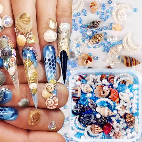 Ocean Nail Charms Sommer Meer Nagel Charms Nägel Zubehör Flatback Rhinestones Perlen Muschel Nailart Glitzersteine Nagelanhänger Nageldesign Glitzer Strasssteine Summer Nail Art Charm Anhänger (blau) Ocean Nail Charms Sommer Meer Nagel Charms Nägel Zubehör Flatback Rhinestones Perlen Muschel Nailart Glitzersteine Nagelanhänger Nageldesign Glitzer Strasssteine Summer Nail Art Charm Anhänger (blau) von Jaliya