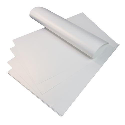 JamJar Print Eisgoldenes schimmerndes Perlglanz-Papier, 55 Blatt, A4, 120 g/m², hergestellt in Großbritannien, metallisch funkelnde, dünne Blätter von JamJar Print