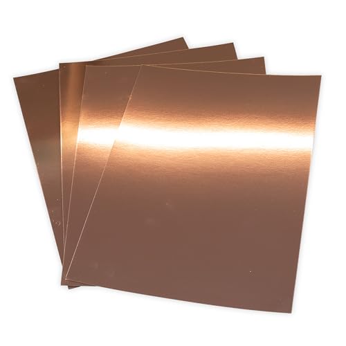 JamJar Print Rotgoldener Spiegelkarton, 20 Blatt, A3, 280 g/m², hergestellt in Großbritannien, metallische reflektierende glänzende Folie JamJar Print Rotgoldener Spiegelkarton, 20 Blatt, A3, 280 g/m², hergestellt in Großbritannien, metallische reflektierende glänzende Folie von JamJar Print