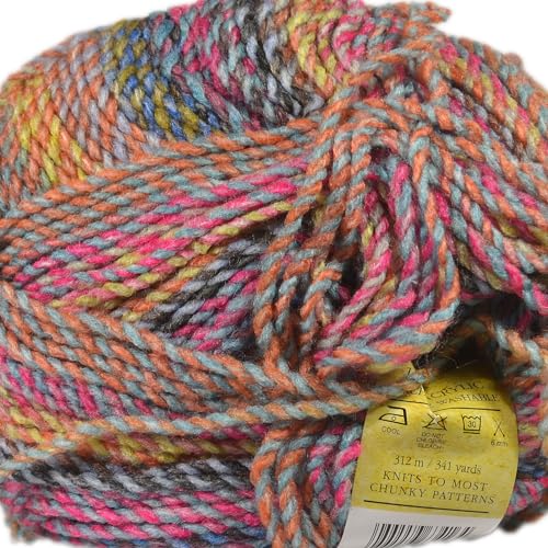 James C Brett Marble Chunky Strickgarn, 100% weiche Acrylwolle (MC112), mehrfarbig von James C. Brett