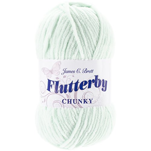 James C. Brett Flutterby Chunky Yarn-Mint, apple-b11, 1 x 100 g Ball James C. Brett Flutterby Chunky Yarn-Mint, apple-b11, 1 x 100 g Ball von James C. Brett