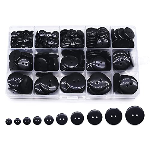 Jamsinmu 280pcs Nähknöpfe Kinderknöpfe PVC Box zum Nähen Basteln Scrapbooking Basteln Nähen Black MIX Jamsinmu 280pcs Nähknöpfe Kinderknöpfe PVC Box zum Nähen Basteln Scrapbooking Basteln Nähen Black MIX von Jamsinmu