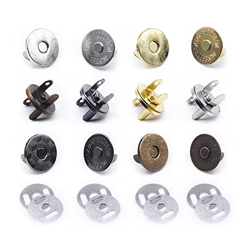 Jamsinmu 40 Sets Magnetische Druckknöpfe für Geldbörse, Handtasche, Portemonnaie, Mantel, Tasche, Gemischte Verschlüsse, Druckknöpfe 14mm Jamsinmu 40 Sets Magnetische Druckknöpfe für Geldbörse, Handtasche, Portemonnaie, Mantel, Tasche, Gemischte Verschlüsse, Druckknöpfe 14mm von Jamsinmu