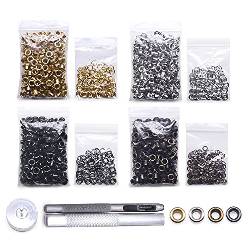 Jamsinmu Grommet Werkzeug Kit 800 Sets Grommet Einstell Werkzeug mit Ösenzange Ösenwerkzeug Set für Leder Leinwand Plane Zelt 150# Inner 3.5mm Jamsinmu Grommet Werkzeug Kit 800 Sets Grommet Einstell Werkzeug mit Ösenzange Ösenwerkzeug Set für Leder Leinwand Plane Zelt 150# Inner 3.5mm von Jamsinmu