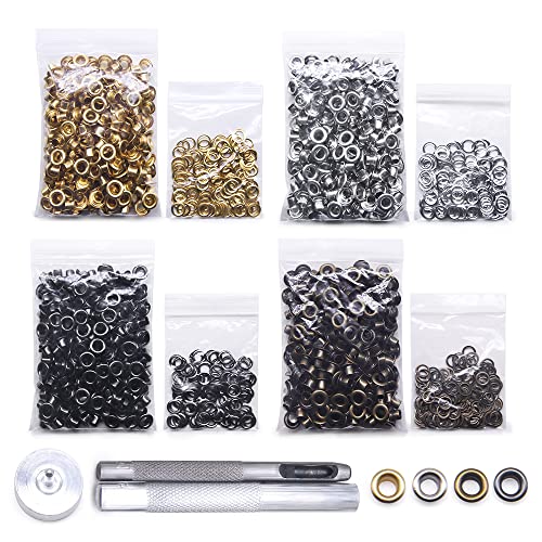 Jamsinmu Grommet Werkzeug Kit 800 Sets Grommet Einstell Werkzeug mit Ösenzange Ösenwerkzeug Set für Leder Leinwand Plane Zelt 200# Inner 4mm Jamsinmu Grommet Werkzeug Kit 800 Sets Grommet Einstell Werkzeug mit Ösenzange Ösenwerkzeug Set für Leder Leinwand Plane Zelt 200# Inner 4mm von Jamsinmu