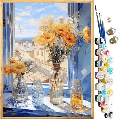 JanFebMar Malen Nach Zahlen Erwachsene Kinder Anfänger,DIY Handgemalt Ölgemälde auf Leinwand Kit mit 4 Pinsels, Leinwand und Acrylfarbe für Home Deko Weihnachten 40x50cm JanFebMar Malen Nach Zahlen Erwachsene Kinder Anfänger,DIY Handgemalt Ölgemälde auf Leinwand Kit mit 4 Pinsels, Leinwand und Acrylfarbe für Home Deko Weihnachten 40x50cm von JanFebMar