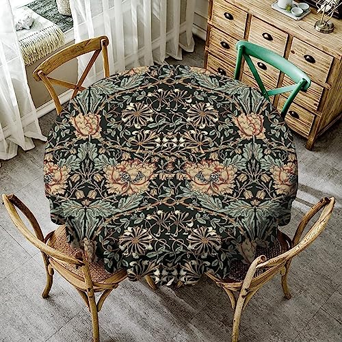 William Morris Tischdecke, Boho, rustikal, ethnische Blume, originelles Design, Druck, Tischdecke für Zuhause, Party, Esszimmer, Küche, Dekoration, 178 x 177,8 cm William Morris Tischdecke, Boho, rustikal, ethnische Blume, originelles Design, Druck, Tischdecke für Zuhause, Party, Esszimmer, Küche, Dekoration, 178 x 177,8 cm von JanJCurt
