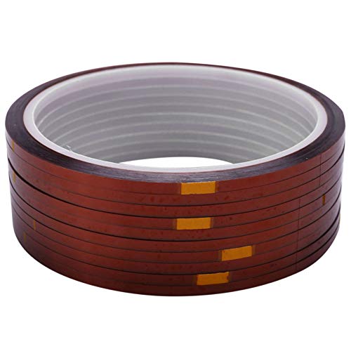 Janasiba 10 Rollen 33Mx3Mm HitzebestäNdiges Sublimationsklebeband, Braune Farbe von Janasiba