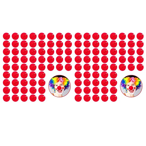 Janasiba 120 Stück Rote Clown Nasen Cosplay Nasen Schaumstoff Zirkus Nasen für Halloween Weihnachten Karneval KostüM Party von Janasiba