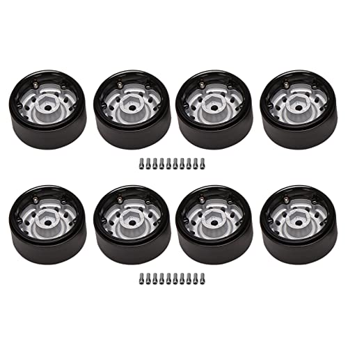 Janasiba 8 Stück Metall 1,9 Beadlock Rad Felgen Nabe für 1/10 Rc Crawler Auto Axial Scx10 90046 Trx4 D90 D110 12 Kleine Löcher, Silber Janasiba 8 Stück Metall 1,9 Beadlock Rad Felgen Nabe für 1/10 Rc Crawler Auto Axial Scx10 90046 Trx4 D90 D110 12 Kleine Löcher, Silber von Janasiba