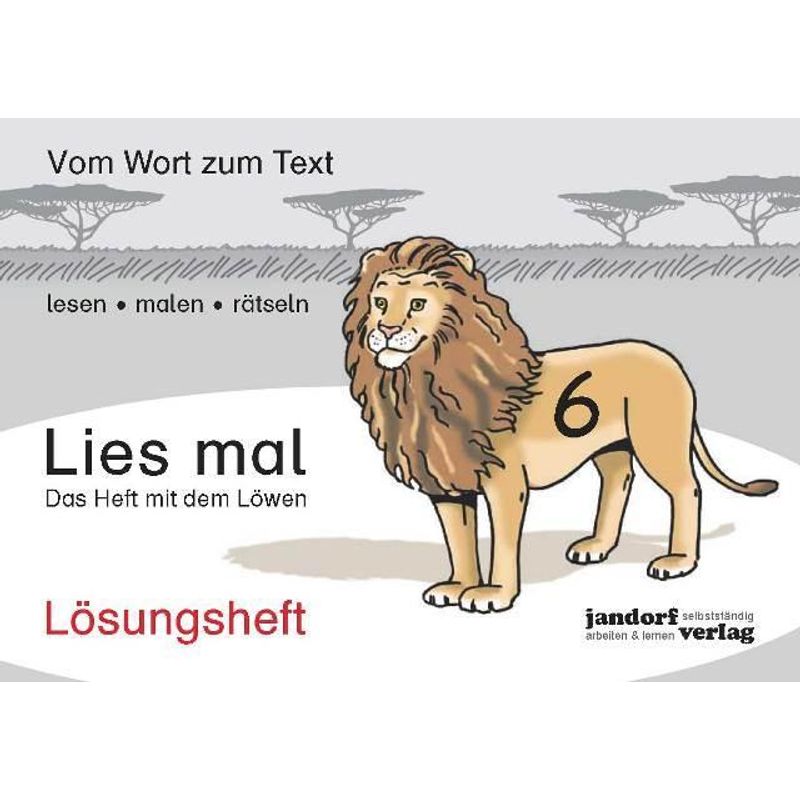 Lies Mal!: H.6 Das Heft Mit Dem Löwen, Lösungsheft - Peter Wachendorf, Jan Debbrecht, Geheftet von Jandorf Verlag